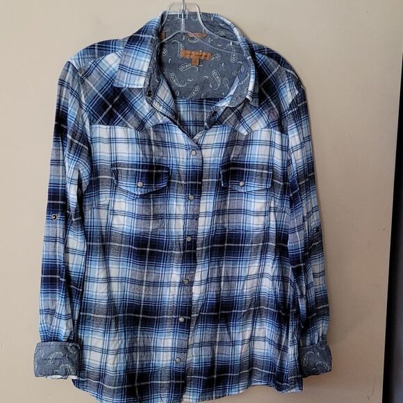 Jachs girlfriend flannel large Great pre-owned condition - Picture 1 of 6